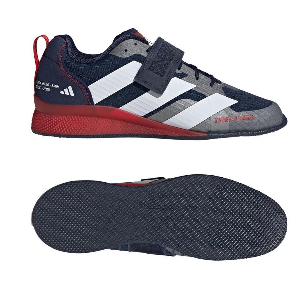 Adidas Adipower 3 Gewichtheberstiefel Marineblau Rot