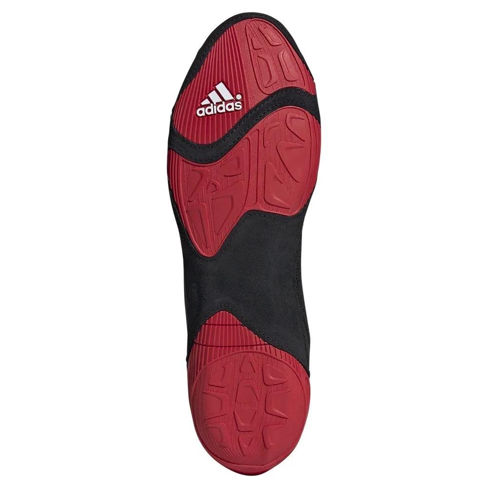 Adidas Adizero Wrestling Boots - Black/Red-Adidas