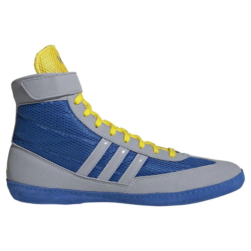 Adidas Combat Speed 4 Wrestling Boots - Blue/Grey-Adidas