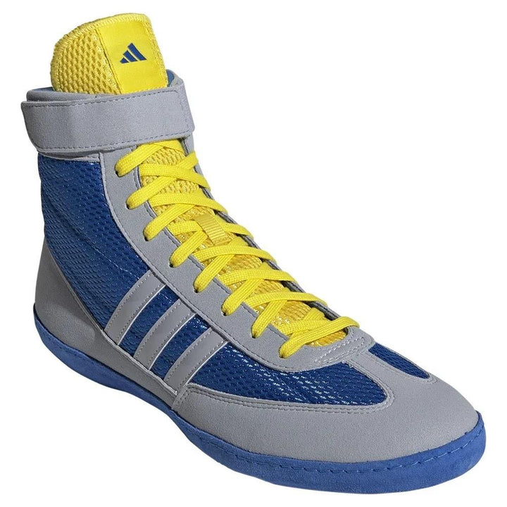 Adidas Combat Speed 4 Wrestling Boots - Blue/Grey-Adidas