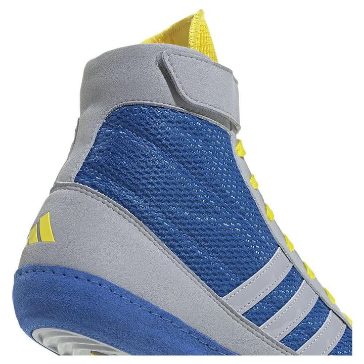 Adidas Combat Speed 4 Wrestling Boots - Blue/Grey-Adidas