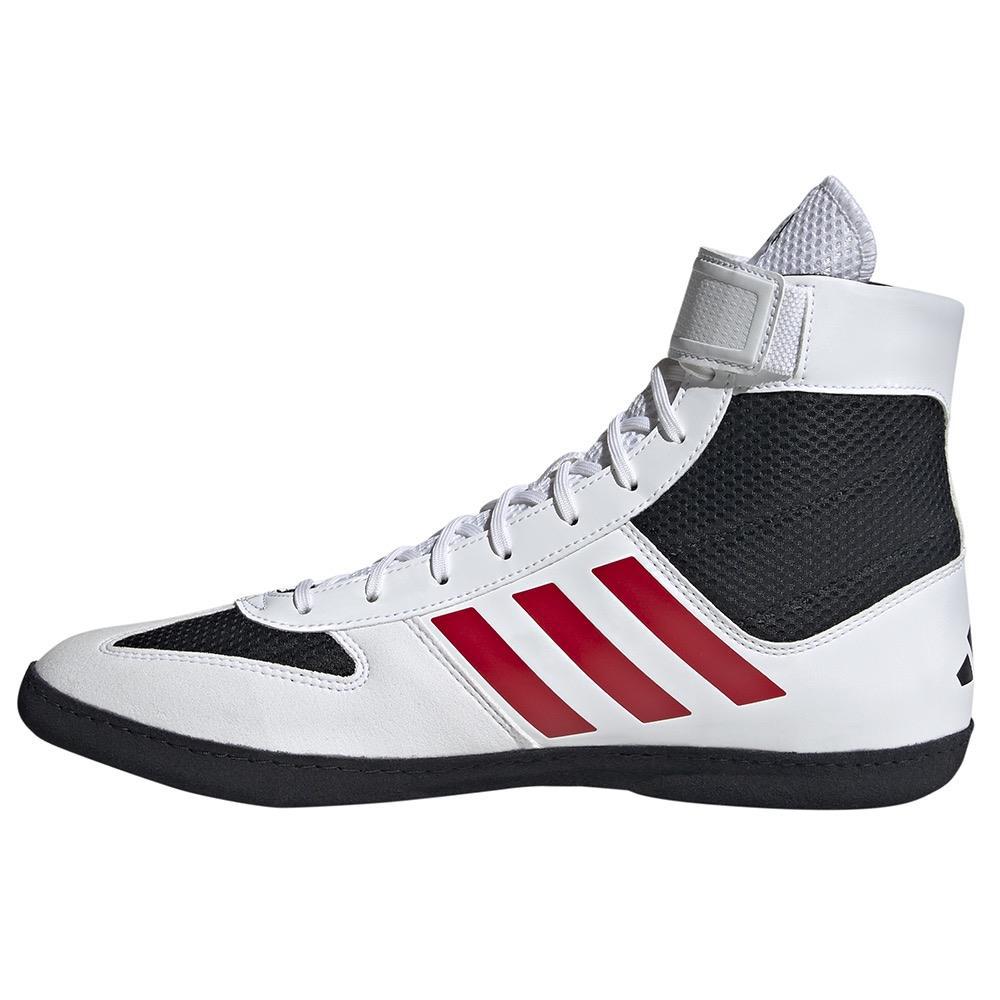 Adidas Combat Speed 5 Wrestling Boots - White/Black-FEUK