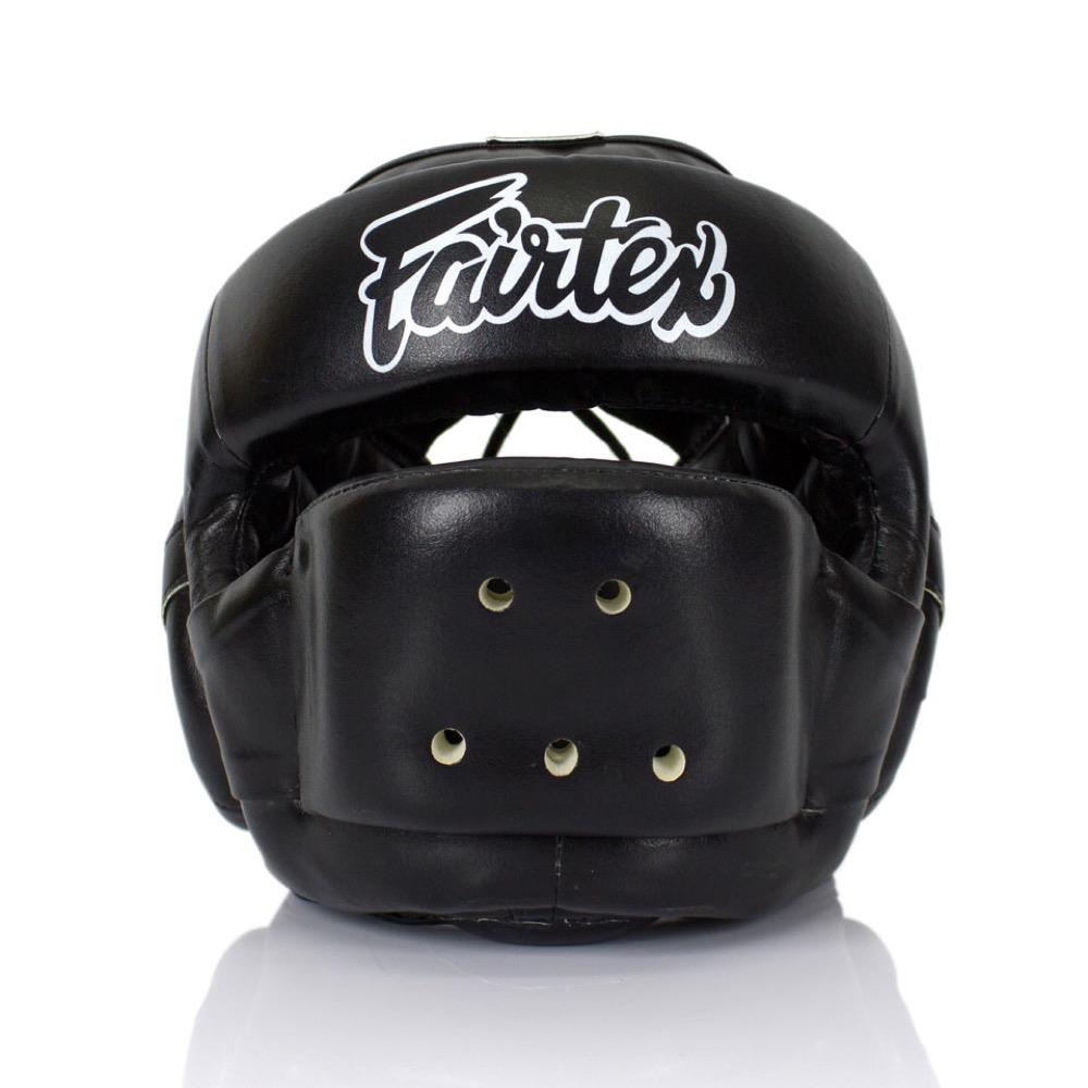 Fairtex Full Face Head Guard - Black-Fairtex