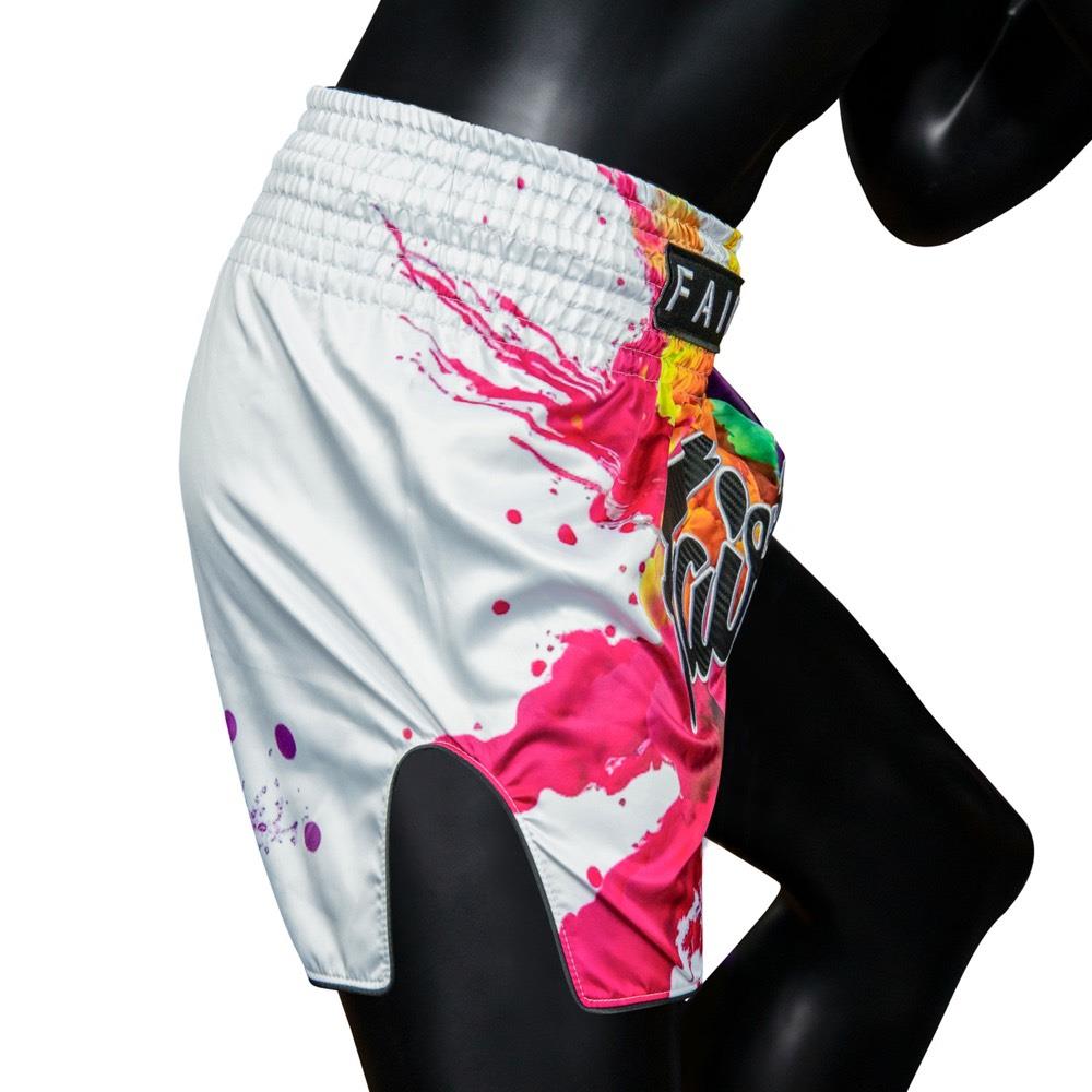 Fairtex Funky Soul Muay Thai Shorts - White-Fairtex