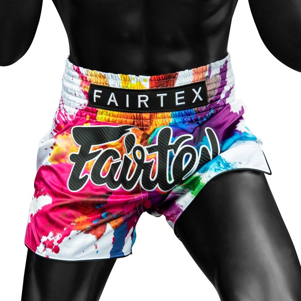 Fairtex Funky Soul Muay Thai Shorts - White-Fairtex