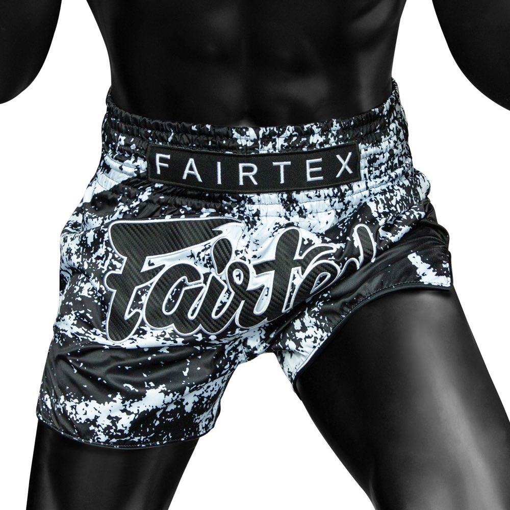 Fairtex Grunge Muay Thai Shorts - Black-Fairtex