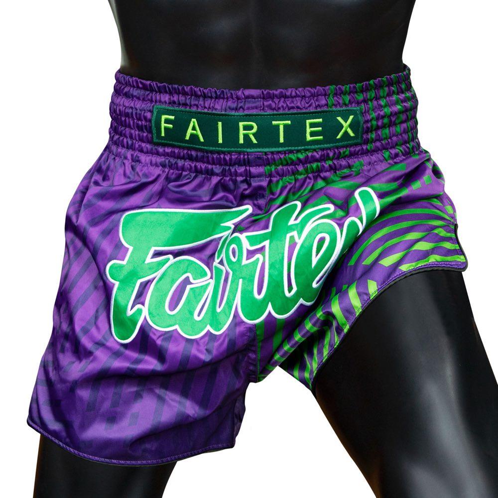 Fairtex Racer Muay Thai Shorts - Purple-Fairtex