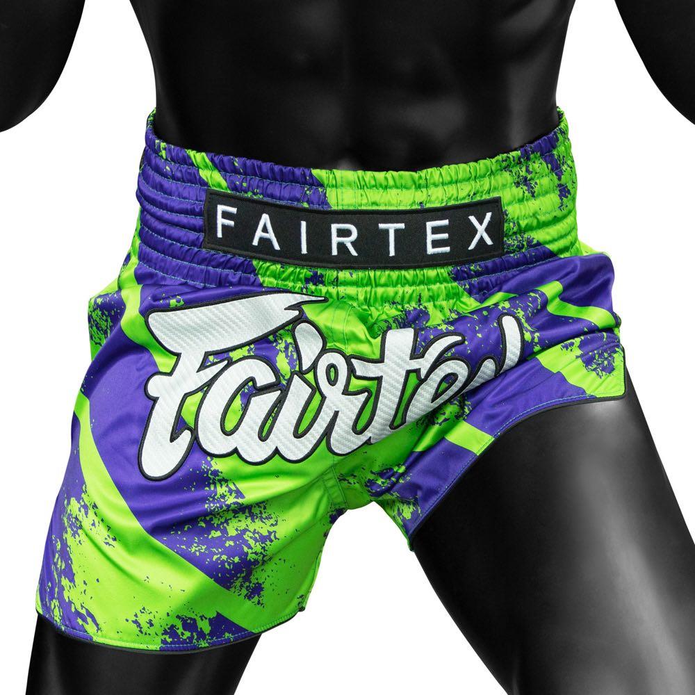 Fairtex Street King Muay Thai Shorts - Green-Fairtex