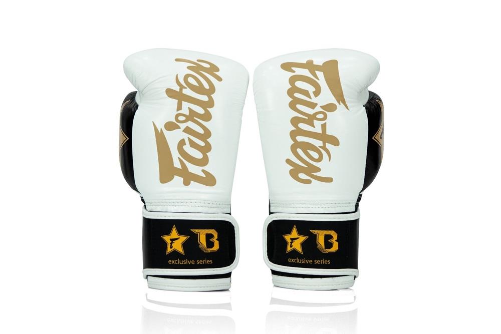 Fairtex X Booster Muay Thai Boxing Gloves - White/Gold-Fairtex