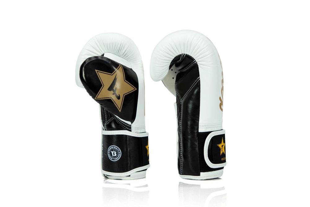 Fairtex X Booster Muay Thai Boxing Gloves - White/Gold-Fairtex