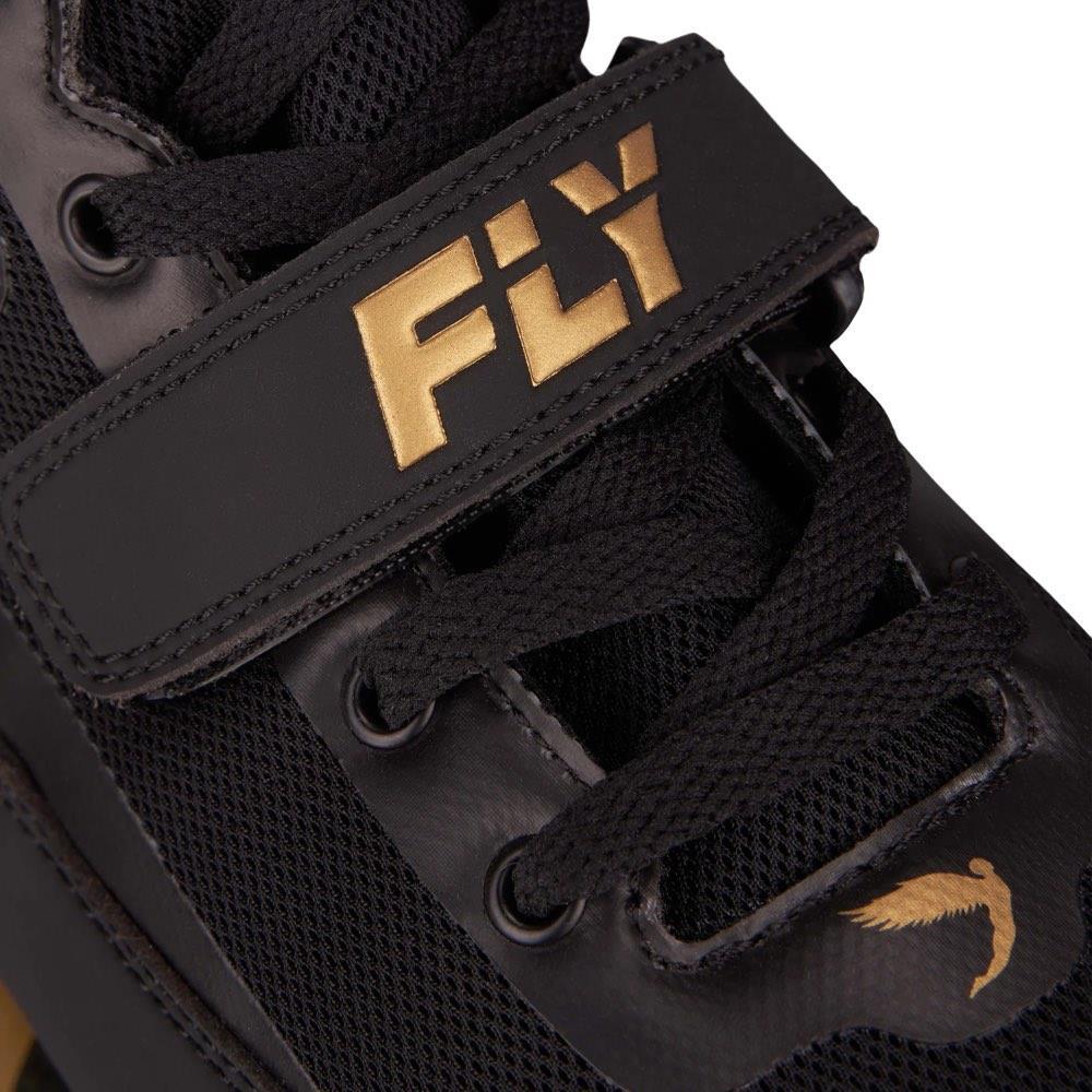 Fly Storm Boxing Boots - Black/Gold-FEUK