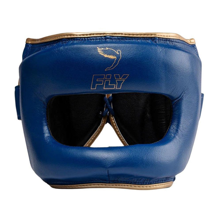 Fly Superbar X Head Guard - Navy Blue/Gold-Fly