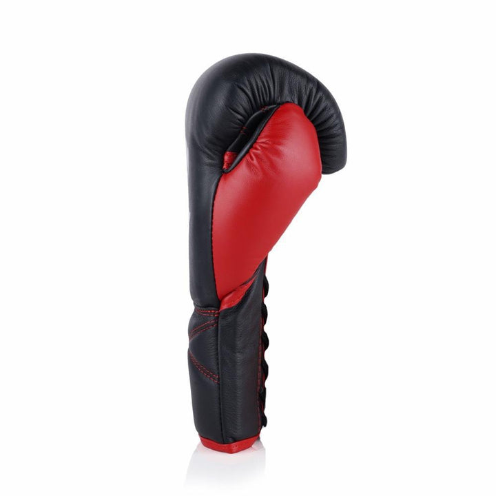 Fly Superlace Boxing Gloves - Black/Red-FEUK