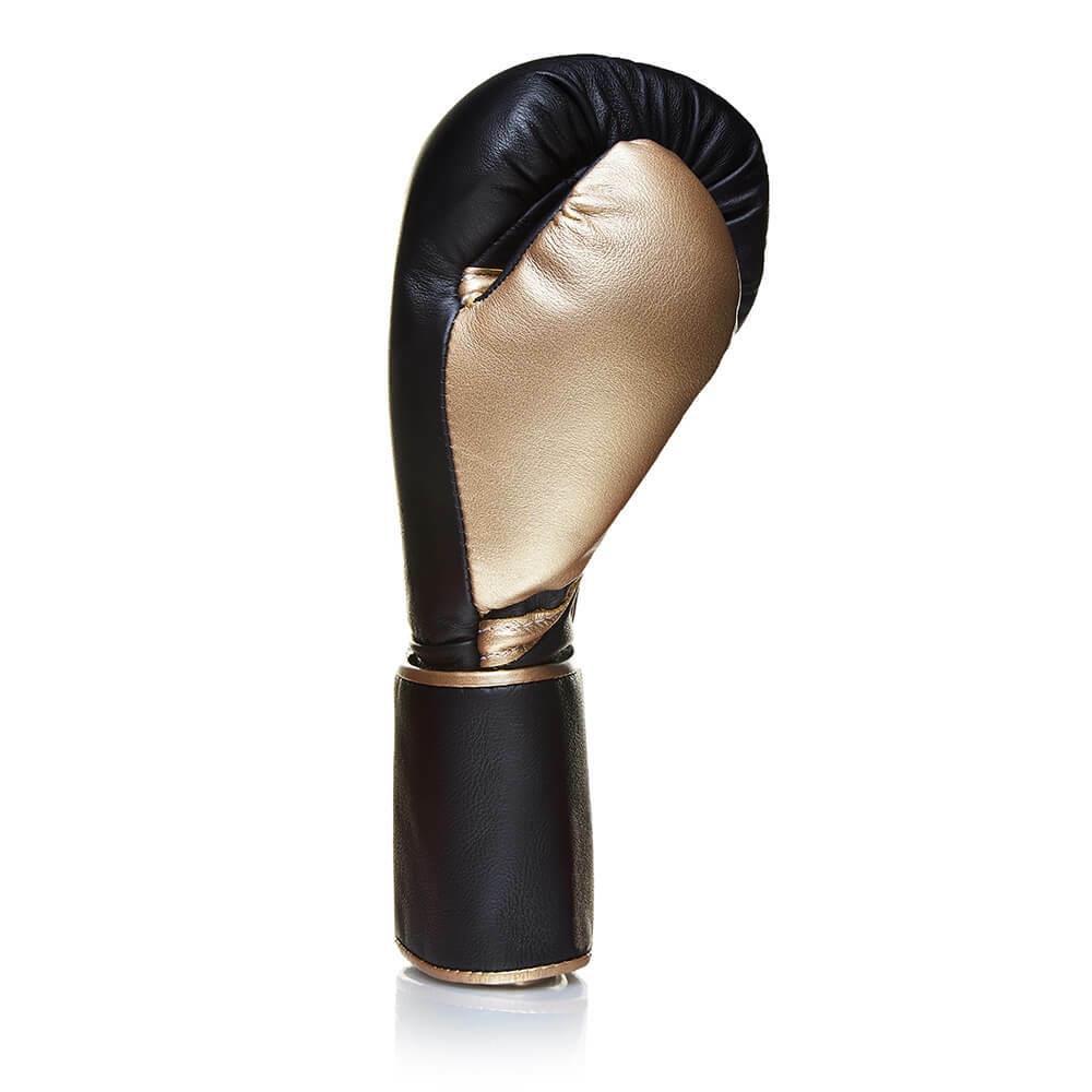 Fly Superloop Boxing Gloves - Black/Gold-FEUK