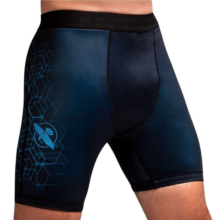 Hayabusa Geo Vale Tudo Shorts - Blue-Hayabusa