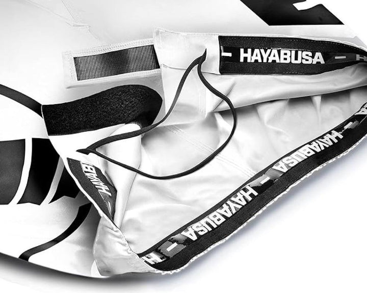 Hayabusa Icon Mid-Thigh MMA Shorts - White/Black-Hayabusa