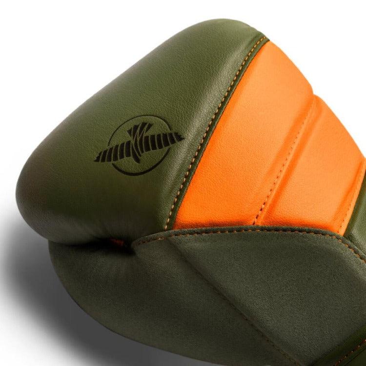 Hayabusa T3 Boxing Gloves - Green/Orange-FEUK