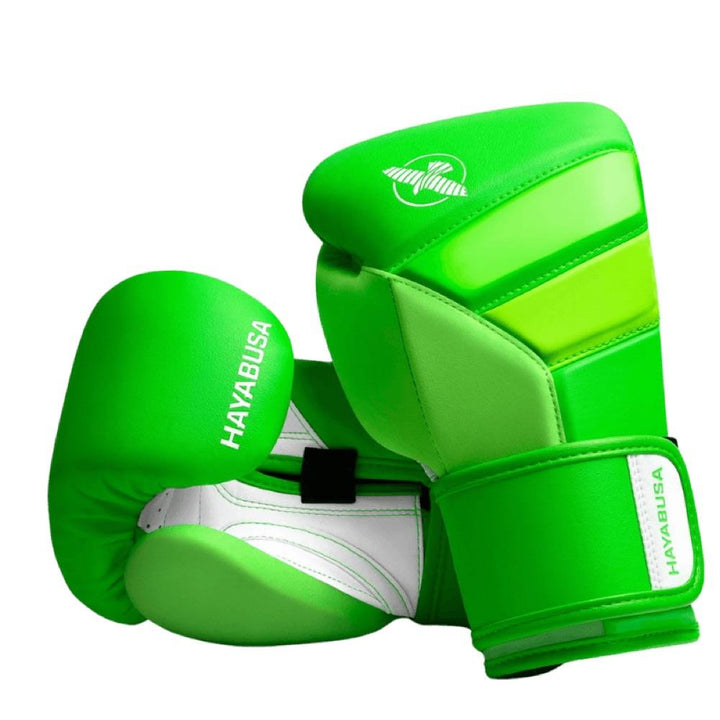 Hayabusa T3 Neon Boxing Gloves - Green-Hayabusa