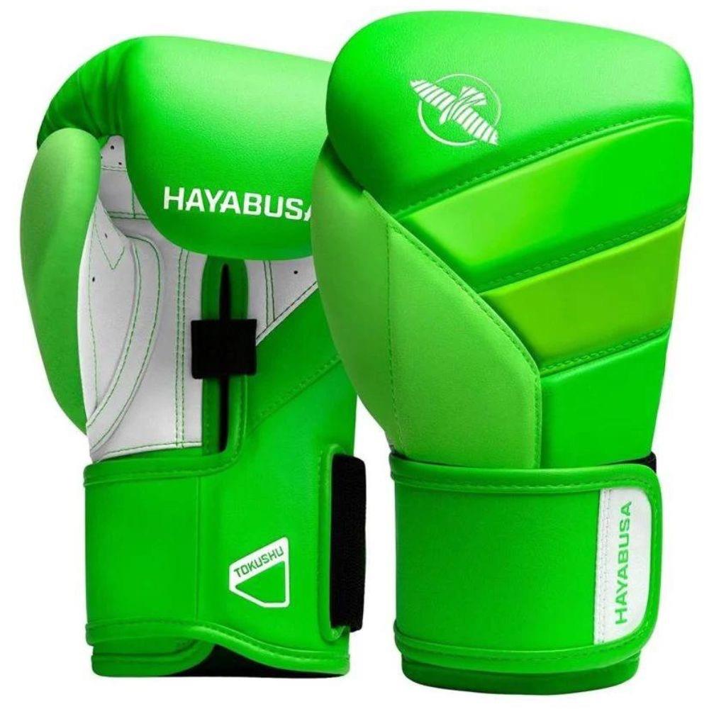 Hayabusa T3 Neon Boxing Gloves - Green-Hayabusa