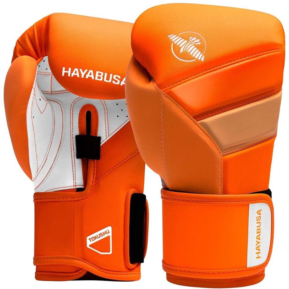 Hayabusa T3 Neon Boxing Gloves - Orange-Hayabusa