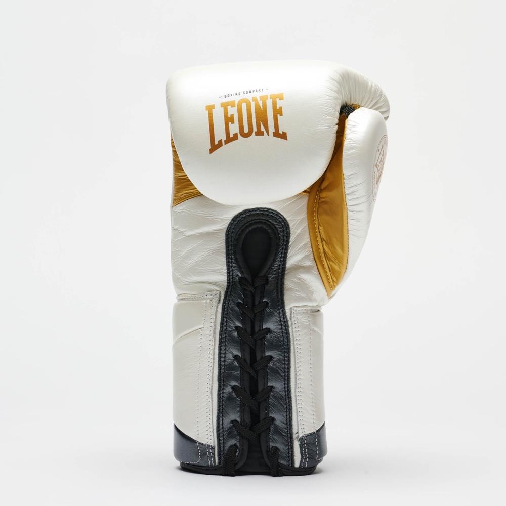 Leone Authentic Lace Boxing Gloves - White-Leone 1947