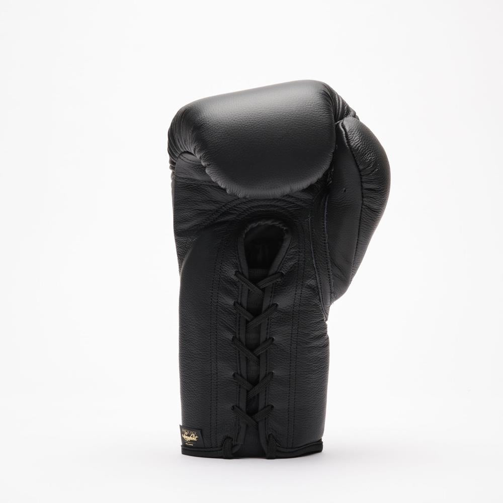 Leone Romeo Classico Lace Boxing Gloves - Black-Leone 1947