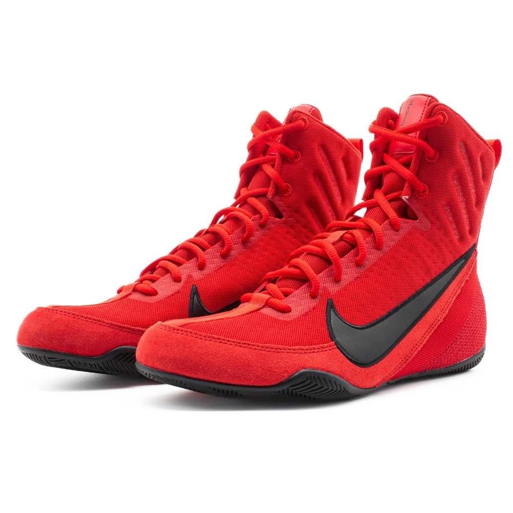 Nike Machomai 3 Boxing Boots - Red/Black - Free Socks-Nike