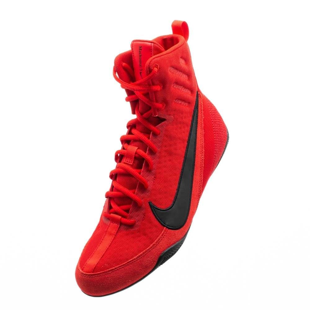 Nike Machomai 3 Boxing Boots - Red/Black - Free Socks-Nike