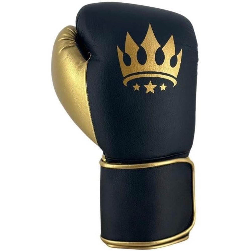 Playerz Power Boxing Gloves - Black/Gold-Playerz Boxing