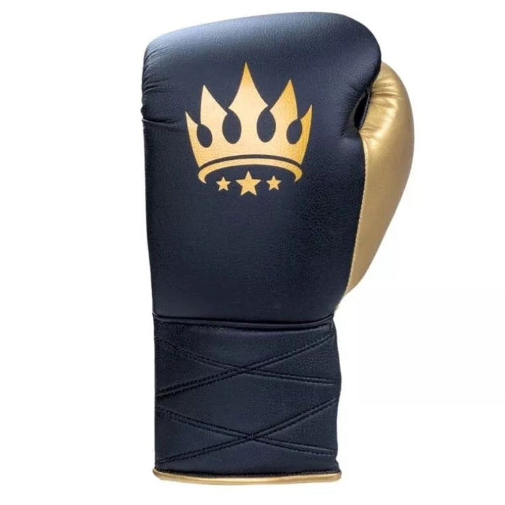 Playerz Power Lace Boxing Gloves - Black/Gold-Playerz Boxing