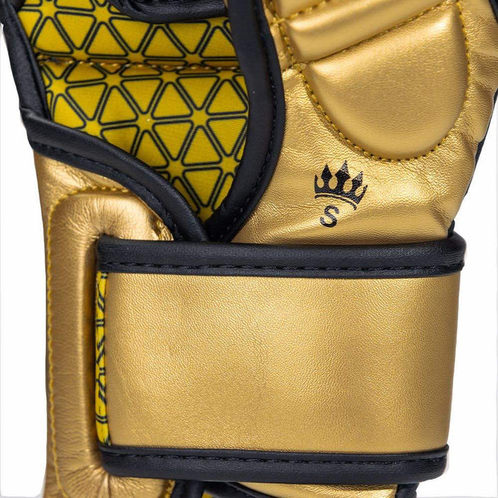 Playerz Power MMA Sparring Gloves - Black/Gold-Playerz Boxing