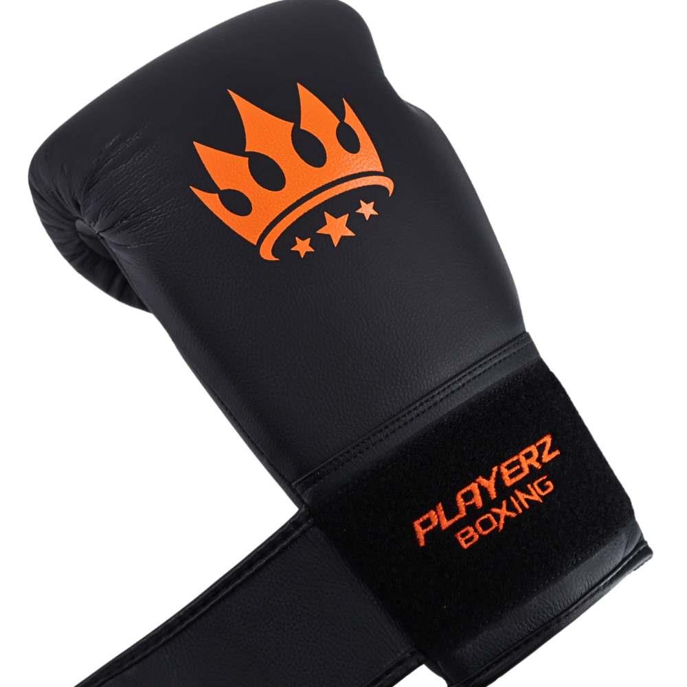 Playerz SparTech Boxing Gloves - Neon Orange-Playerz Boxing