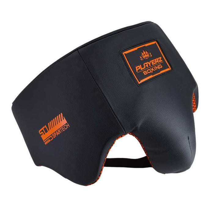 Playerz SparTech Boxing Groin Guard - Neon Orange-Playerz Boxing