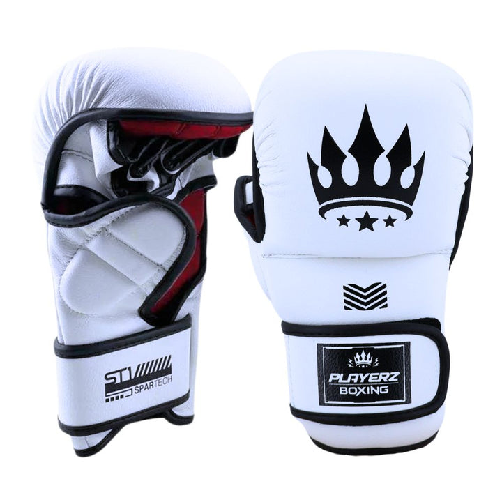 Playerz SparTech MMA Set - White-Playerz Boxing