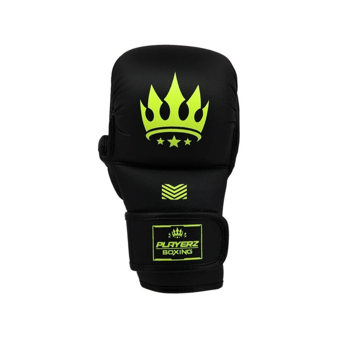 Playerz SparTech MMA Sparring Gloves - Black/Neon-Playerz Boxing