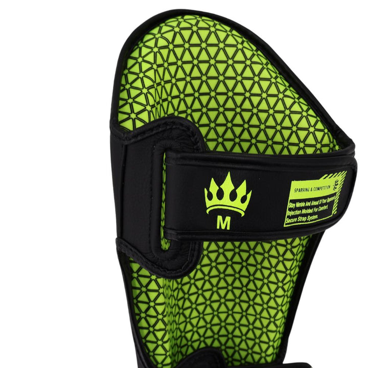 Playerz SparTech Shin Guards - Black/Neon-Playerz Boxing