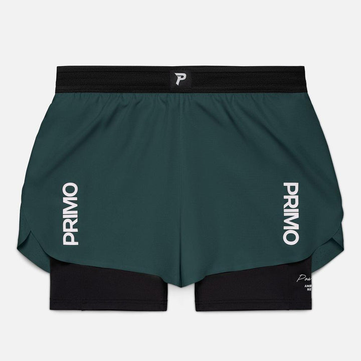 Primo E.S.C. (Elite Strikers Club) Compression Shorts - Forest Green-Primo