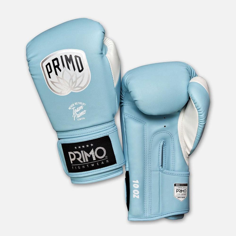 Primo Emblem 2.0 Semi Leather Boxing Glove - Arctic Blue-Primo