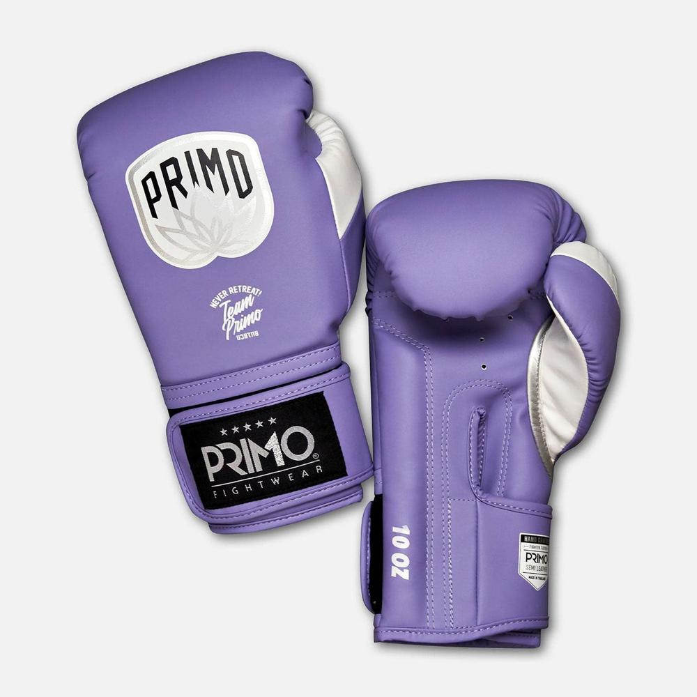 Primo Emblem 2.0 Semi Leather Boxing Gloves - Purple-Primo