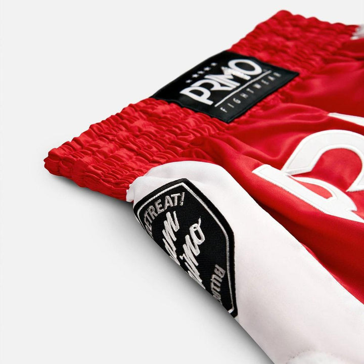 Primo Muay Thai Shorts - Free Flow Series - Stadium Classic Red-Primo