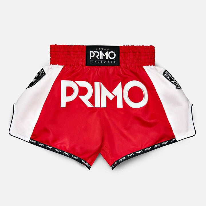 Primo Muay Thai Shorts - Free Flow Series - Stadium Classic Red-Primo