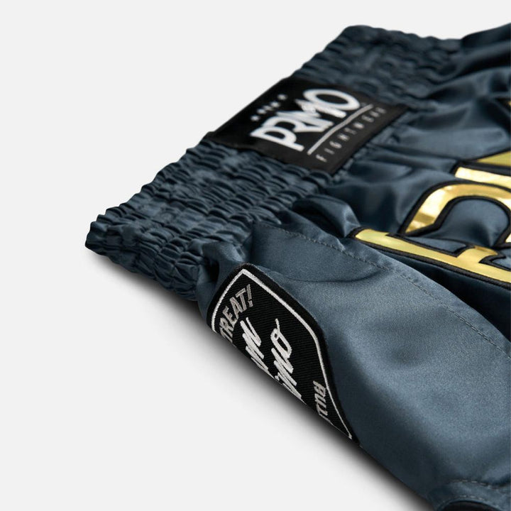 Primo Muay Thai Shorts - Hologram Series - Valor Grey-Primo