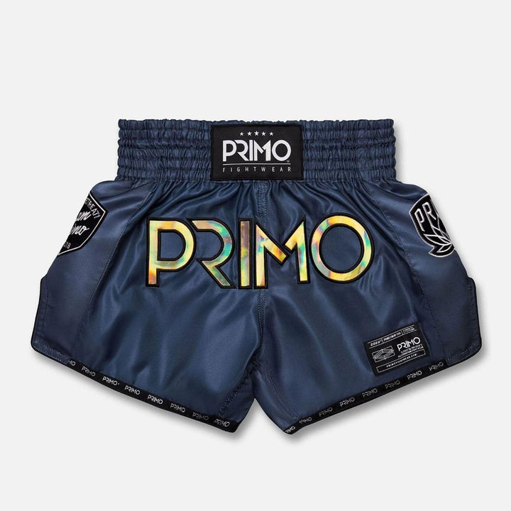 Primo Muay Thai Shorts - Hologram Series - Valor Grey-Primo