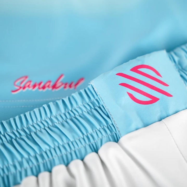 Sanabul Tropic MMA Shorts - White/Pink/Blue-Sanabul