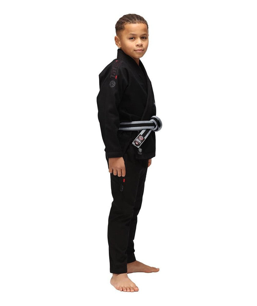 Tatami Elements Kids Superlite BJJ Gi - Black-FEUK