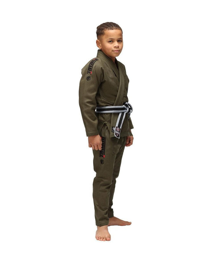 Tatami Elements Kids Superlite BJJ Gi - Khaki-FEUK