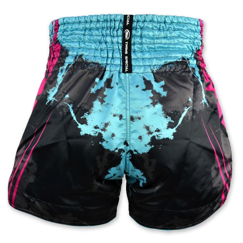 Twins Candy Muay Thai Shorts - Black/Pink-Twins