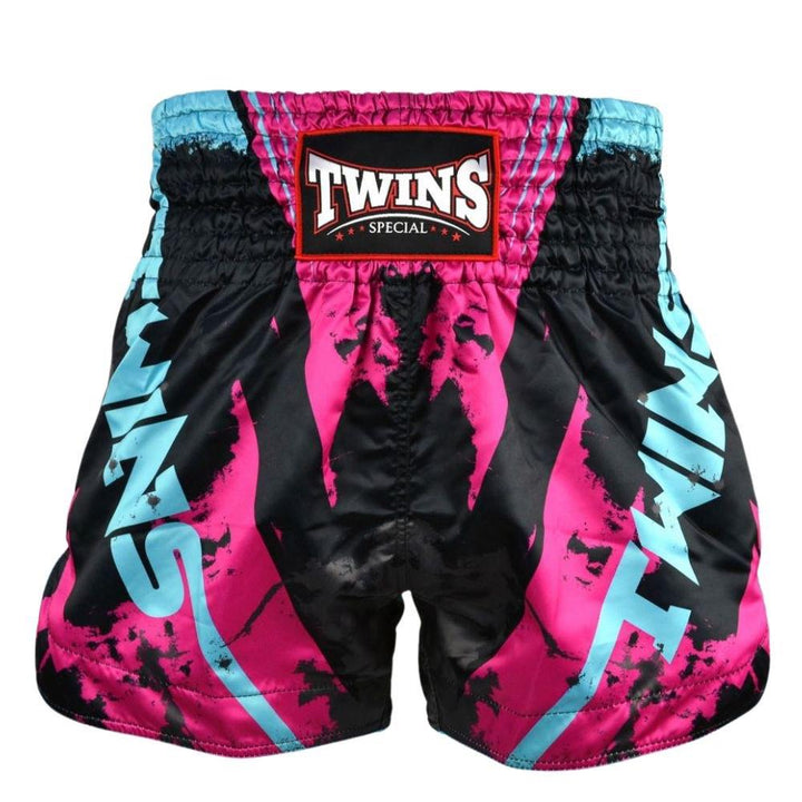 Twins Candy Muay Thai Shorts - Black/Pink-Twins