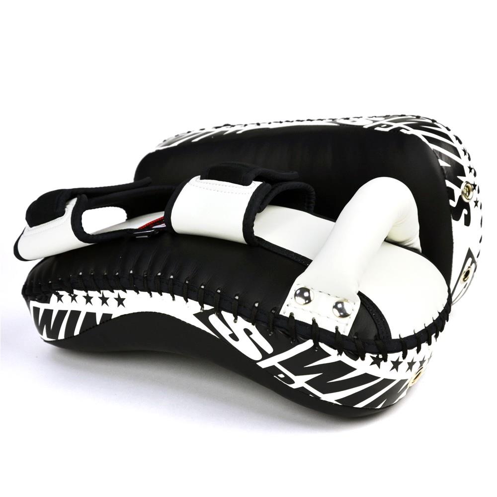 Twins Lightweight Kick Pads - Black/White-Twins