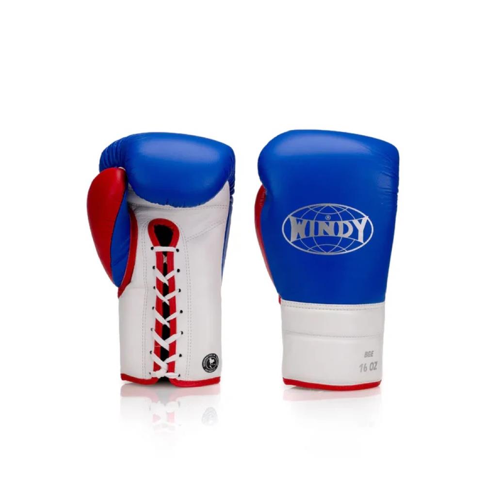 Windy Elite Leather Lace Boxing Gloves-Windy Fightgear